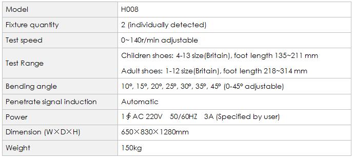 H008 Shoe Bending Waterproofness Tester