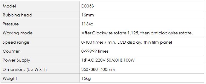 D005B Electronic AATCC Rotary Crockmeter