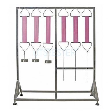 Fabric stretch recovery test apparatus
