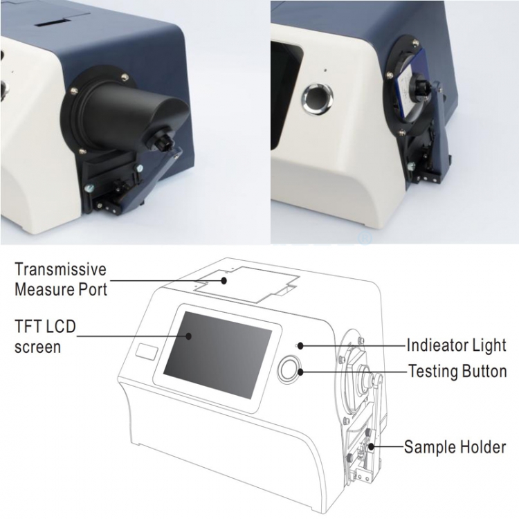 Espectrofotómetro de sobremesa (configuración alta) UTS-6060